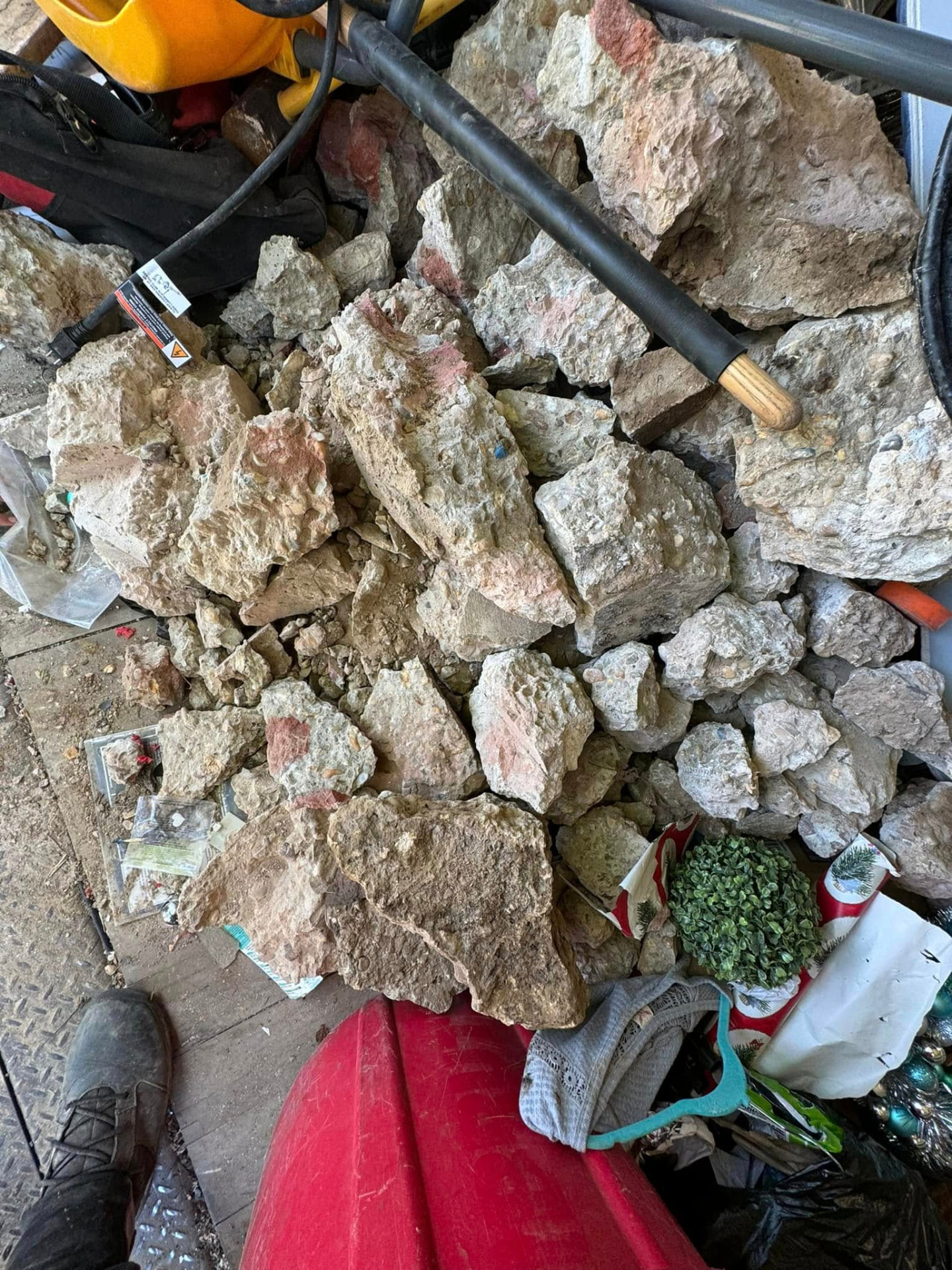That slab wasn't going to move itself.