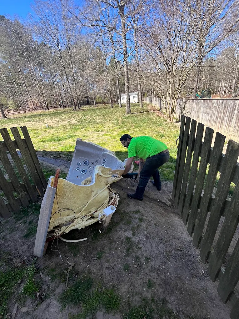 A hot tub, a dead mower, and a crawlspace nobody wanted to open.
