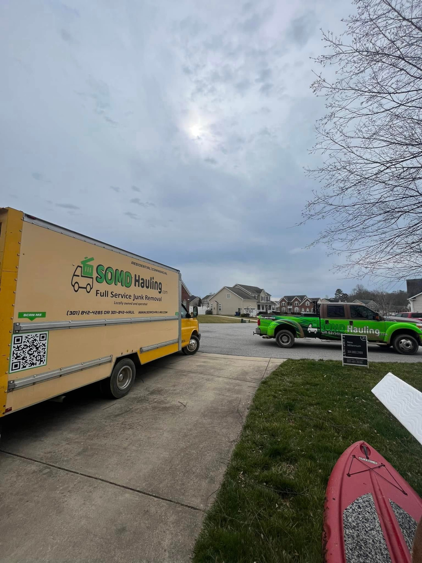 Two trucks, one crew, same day — Callaway, MD